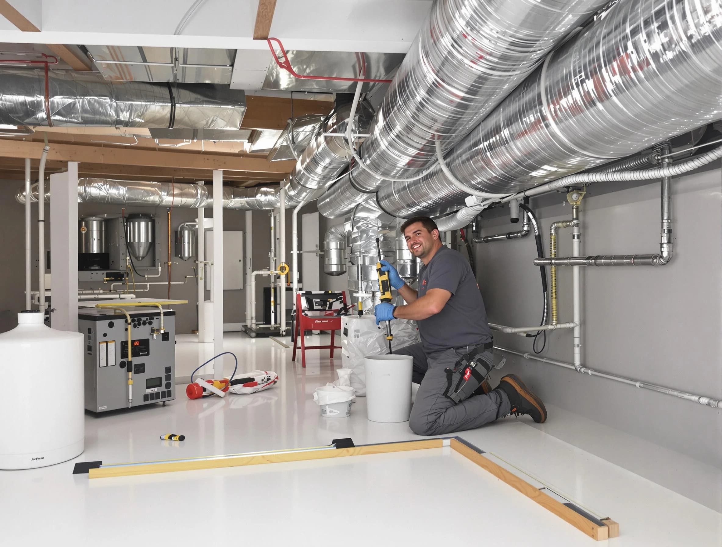 Professional duct sealing service by Milton Air Duct Cleaning in Milton