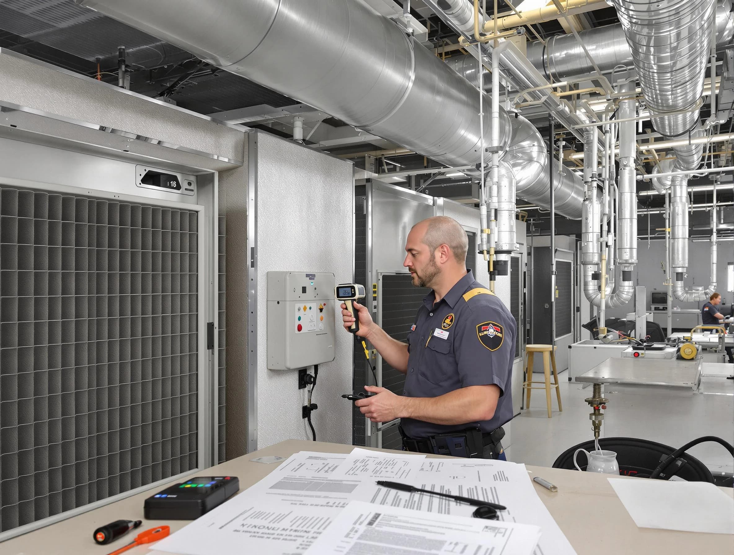 Professional filter system inspection by Milton Air Duct Cleaning in Milton